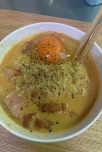 韓国風カルボ麺