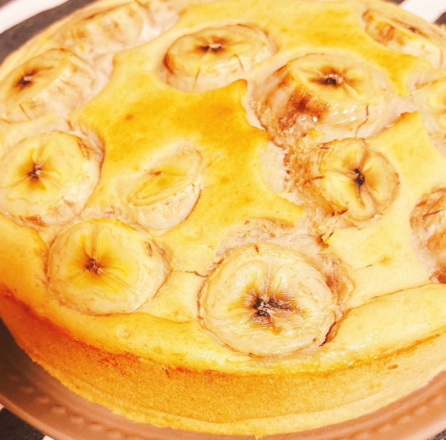 フープロと焼くだけ杏仁バナナナケーキの画像