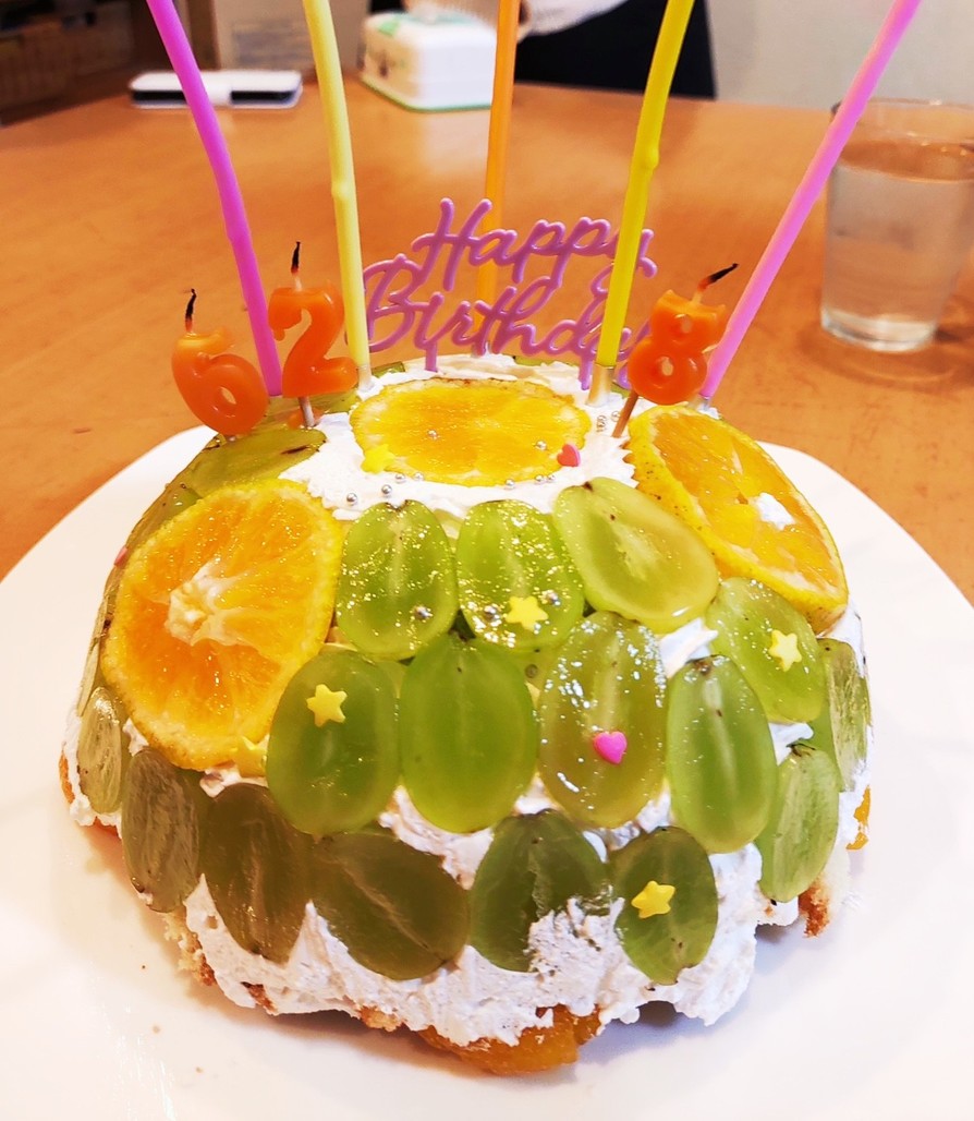シャインマスカットのドームケーキ☆の画像
