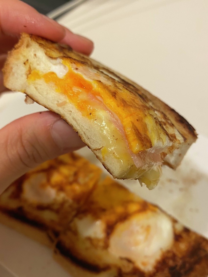 ハム卵チーズトースト☆の画像
