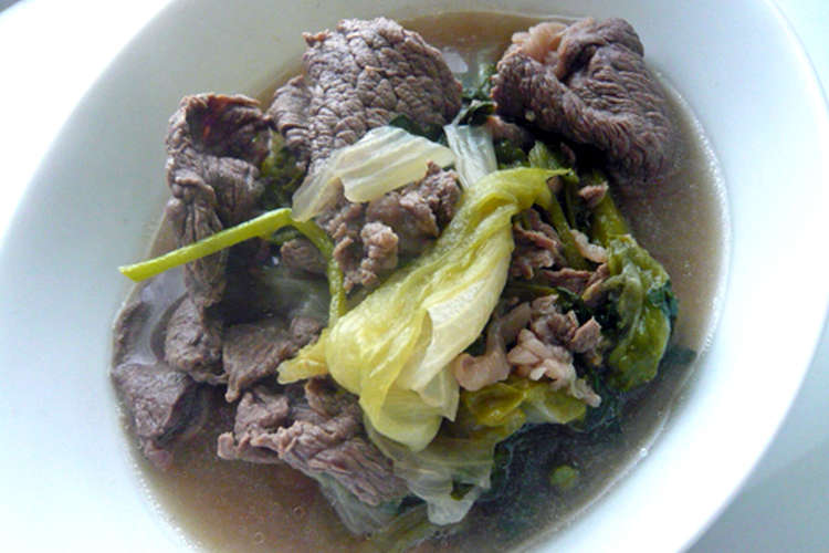 牛肉 クレソン レタスの洋風スープ鍋 レシピ 作り方 By タラちゃんママ クックパッド 簡単おいしいみんなのレシピが361万品