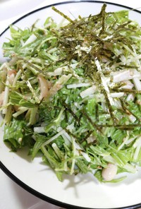 水菜の明太子ドレッシングサラダ