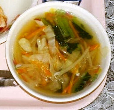 野菜スープ★宇都宮学校給食の写真
