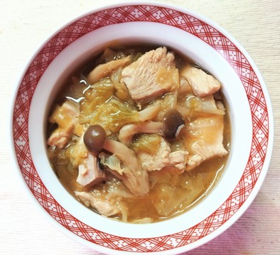 鶏むね肉とキャベツの あっさり中華スープの写真