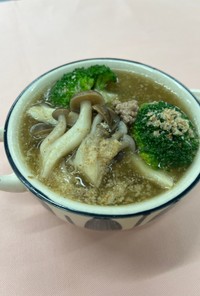 【食改協】ブロッコリーとしめじのスープ