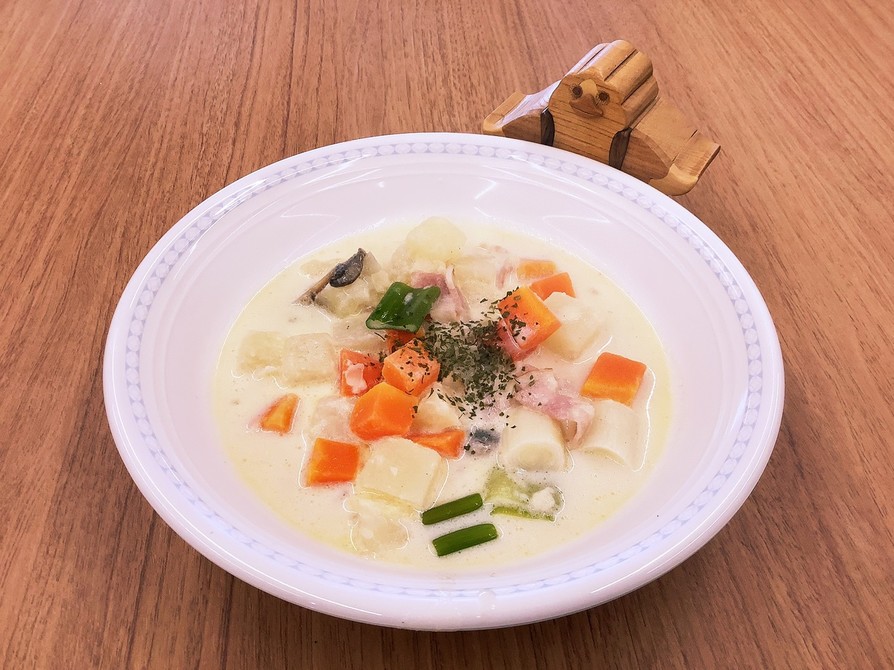 【大崎市】長ネギミルクスープ【学校給食】の画像