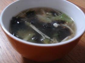 風味がいいんです☆中華風のりスープ