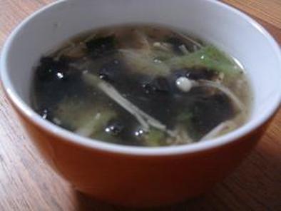 風味がいいんです☆中華風のりスープの写真