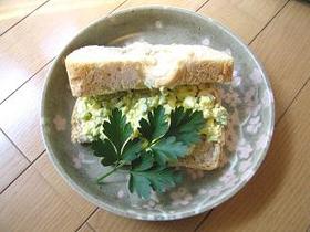 懐かしい給食の味☆卵きゅうりサンドイッチ