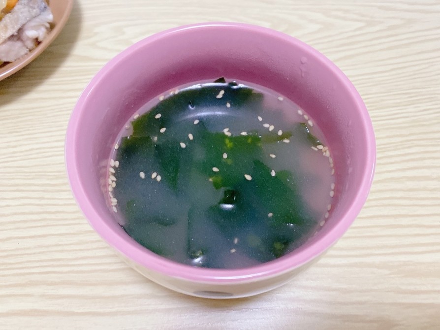 ワカメ中華スープの画像