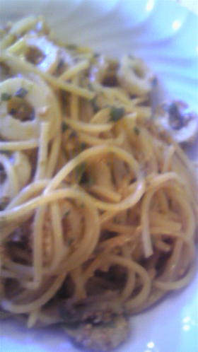 簡単混ぜるだけ☆ちくわのりパスタ