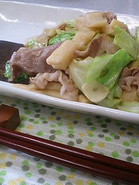 ☆春キャベツとたけのこのさっぱり炒め☆