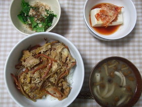 きんぴらリサイクル親子丼