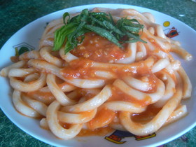 イタリアンな トマトうどん