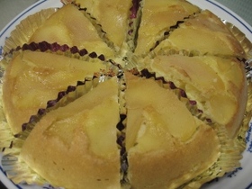 りんごのケーキ☆ホットケーキミックスで☆