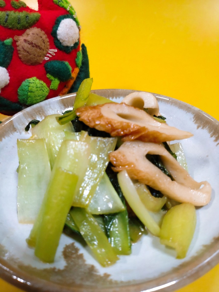 小松菜とちくわの甘辛炒めの画像
