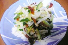 干し柿と野菜のなます