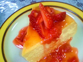 チーズケーキにピッタリ!なイチゴソース♪