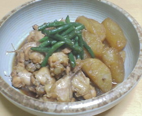 にんにくが決め手♡手羽元と大根の煮付