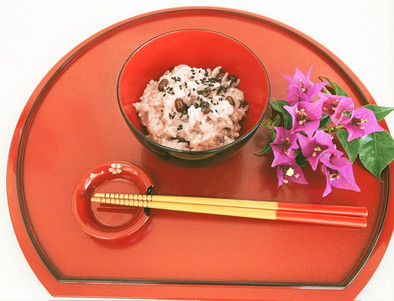 カシチー(赤飯)の写真
