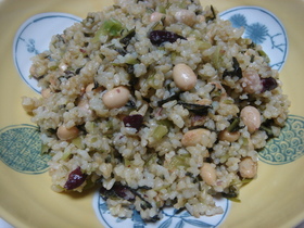 簡単☆お豆のヘルシー☆炒飯