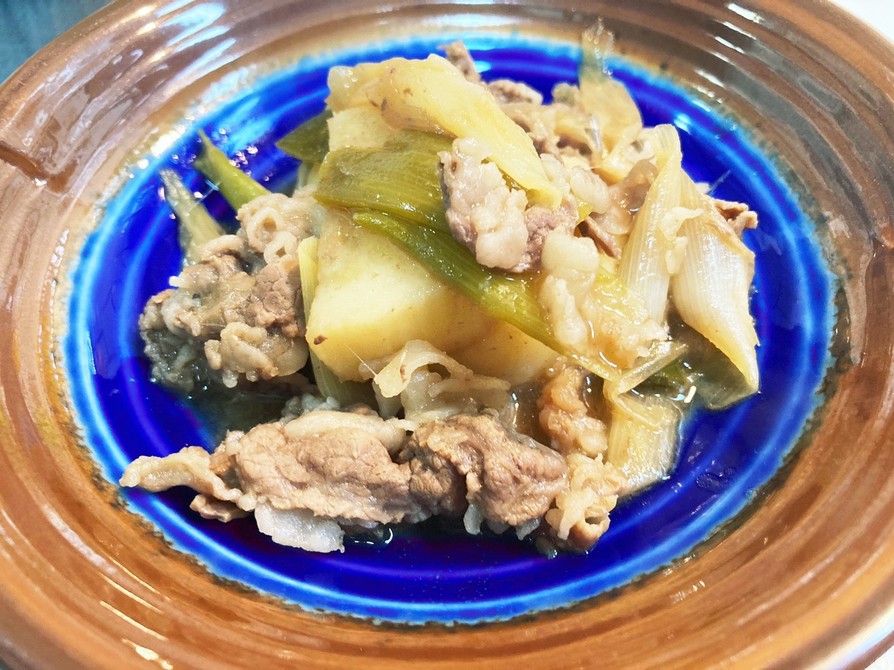 長芋と牛肉の甘辛煮の画像