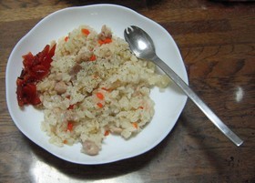 圧力鍋 チキンライス