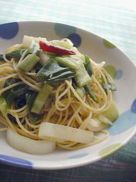 春限定✿葉玉ねぎのスパゲッティ✿