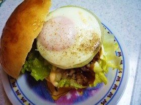 ハンバーガー用まんまる目玉焼き