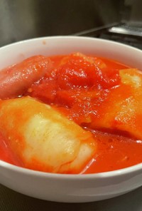 冷凍ロールキャベツ＆トマトソース