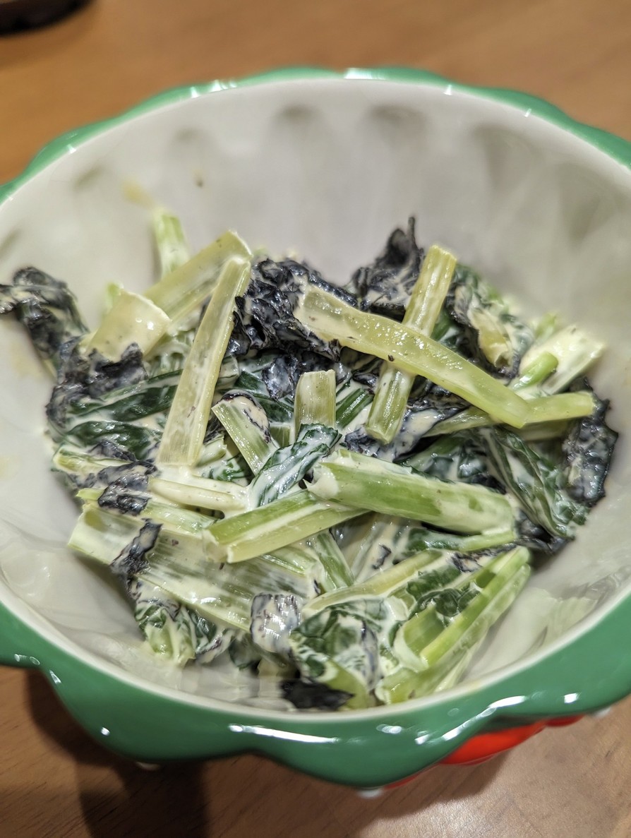 小松菜の海苔からしマヨ和えの画像