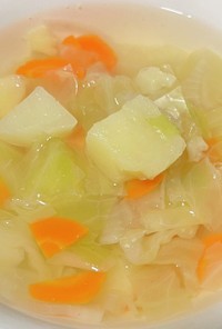 野菜コンソメスープ！野菜と塩と水で作る✨