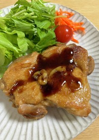 【メイン】ニンニク香る鶏肉の甘辛焼き