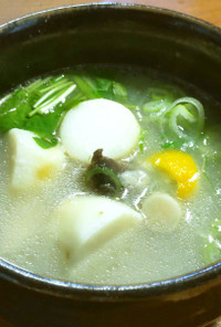 鮒寿司（鮒ずし）の頭と飯のスープ＆お雑煮