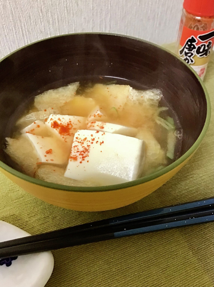 今宵の味噌汁/豆腐と油揚げの画像
