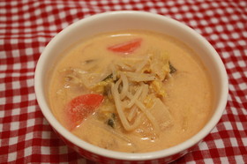 野菜たっぷり☆豆乳キムチスープ