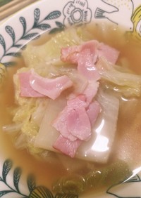 簡単★ダイエット白菜とろけるスープ