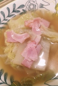 簡単★ダイエット白菜とろけるスープ