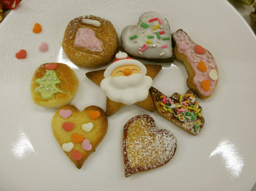 米粉とスキムミルクのクリスマスクッキー☆の画像