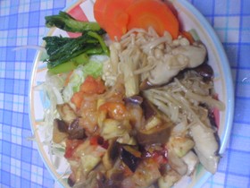 野菜たっぷり丼