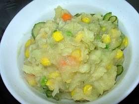 揉むだけで出来ちゃうさっぱりポテトサラダ