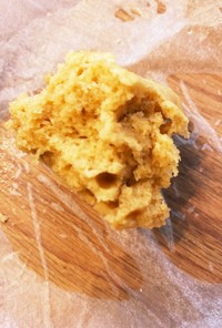 レンジで豆腐と米粉のきな粉蒸しパン