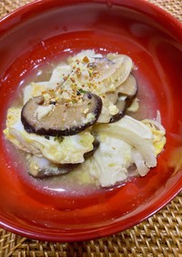 【糖質制限】豆腐とキノコの卵とじ