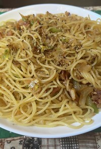 スパゲティ・セロリのジェノベーゼ