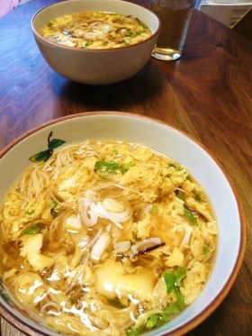 卵のとろとろにゅうめん☆
