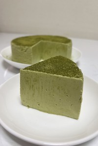 ダイエット中の緑茶レアチーズケーキ