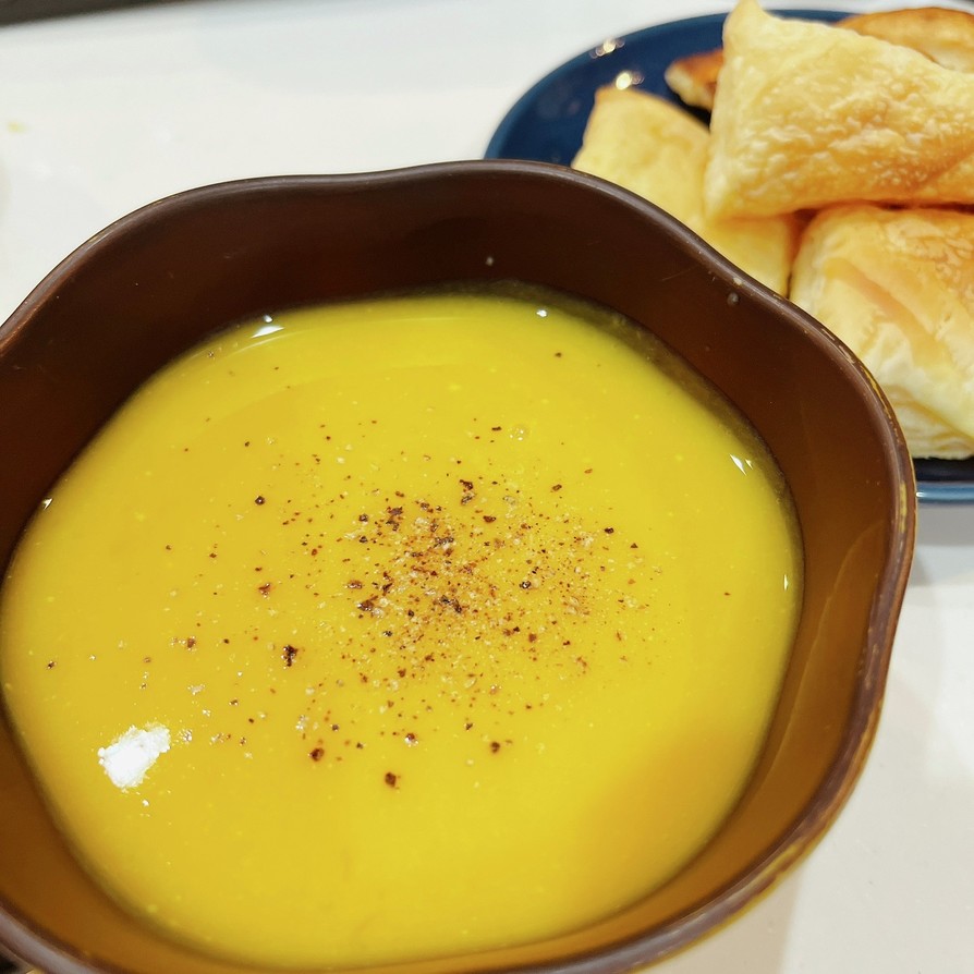 ブレンダーで簡単！優しいかぼちゃスープの画像
