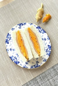 柿大福味の…フルーツサンドイッチ♡