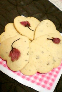 桜づくしの和風あんこクッキー