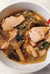 簡単 和食✿ 小松菜と 鶏むね肉の味噌煮